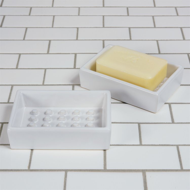 Rectangular Ceramic Soap Dish