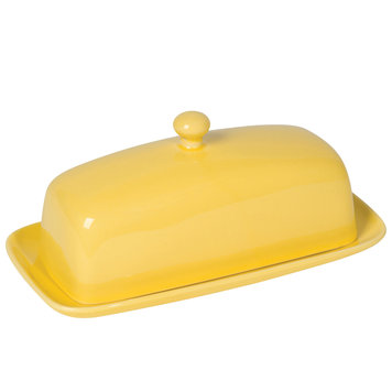 Lemon Yellow Butter Dish
