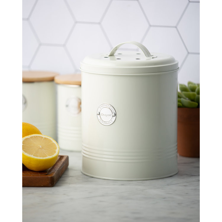 Cream Compost Pail