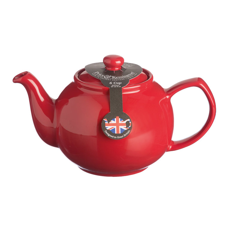 6 cup Red Teapot