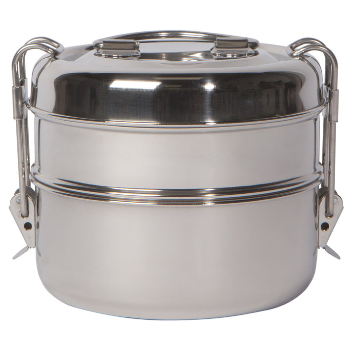 Kitchen Details Round Twist Stainless Steel Lunch Box - 