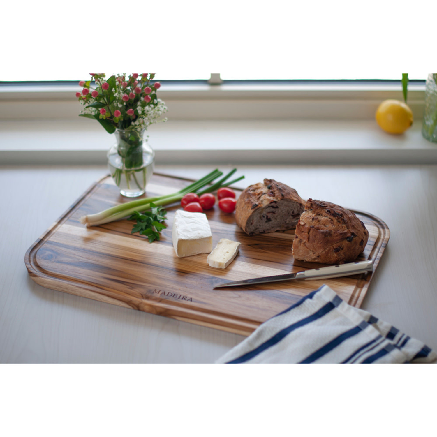 cutting board, teak 11.5x13.5 - Whisk