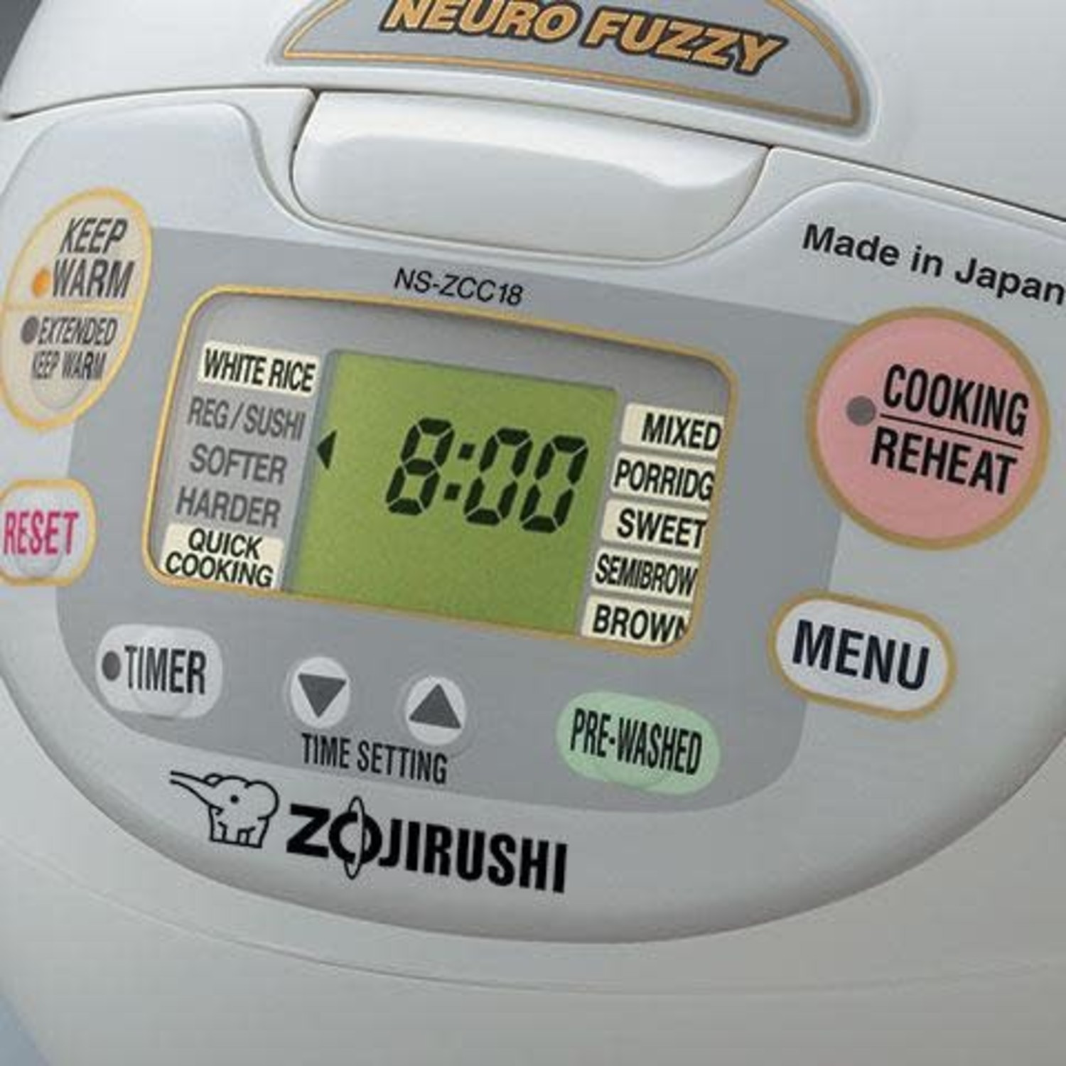  ZOJIRUSHI NS-ZCC10 - Neuro Fuzzy 5.5 cups Rice Cooker: Home &  Kitchen