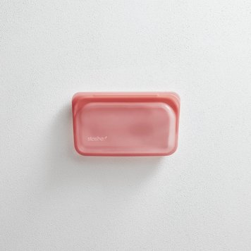 Stasher Stasher Red Snack Storage Bag