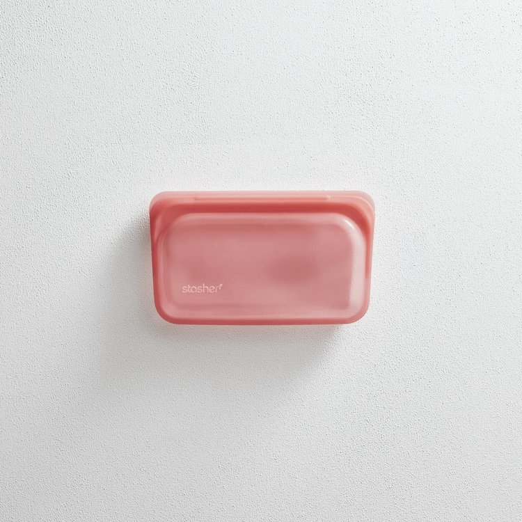 Stasher Stasher Red Snack Storage Bag