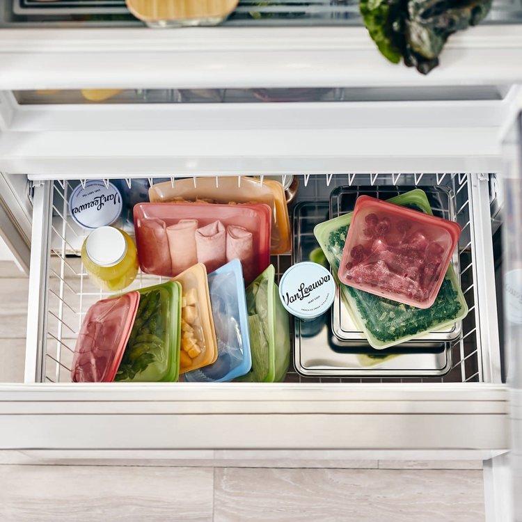 Stasher Stasher Red Snack Storage Bag