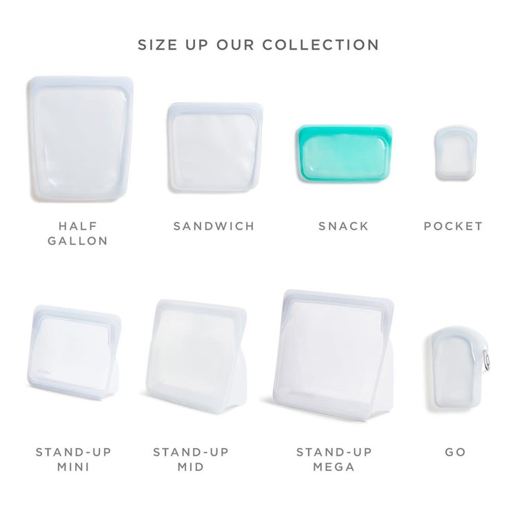 Stasher Stasher Red Snack Storage Bag