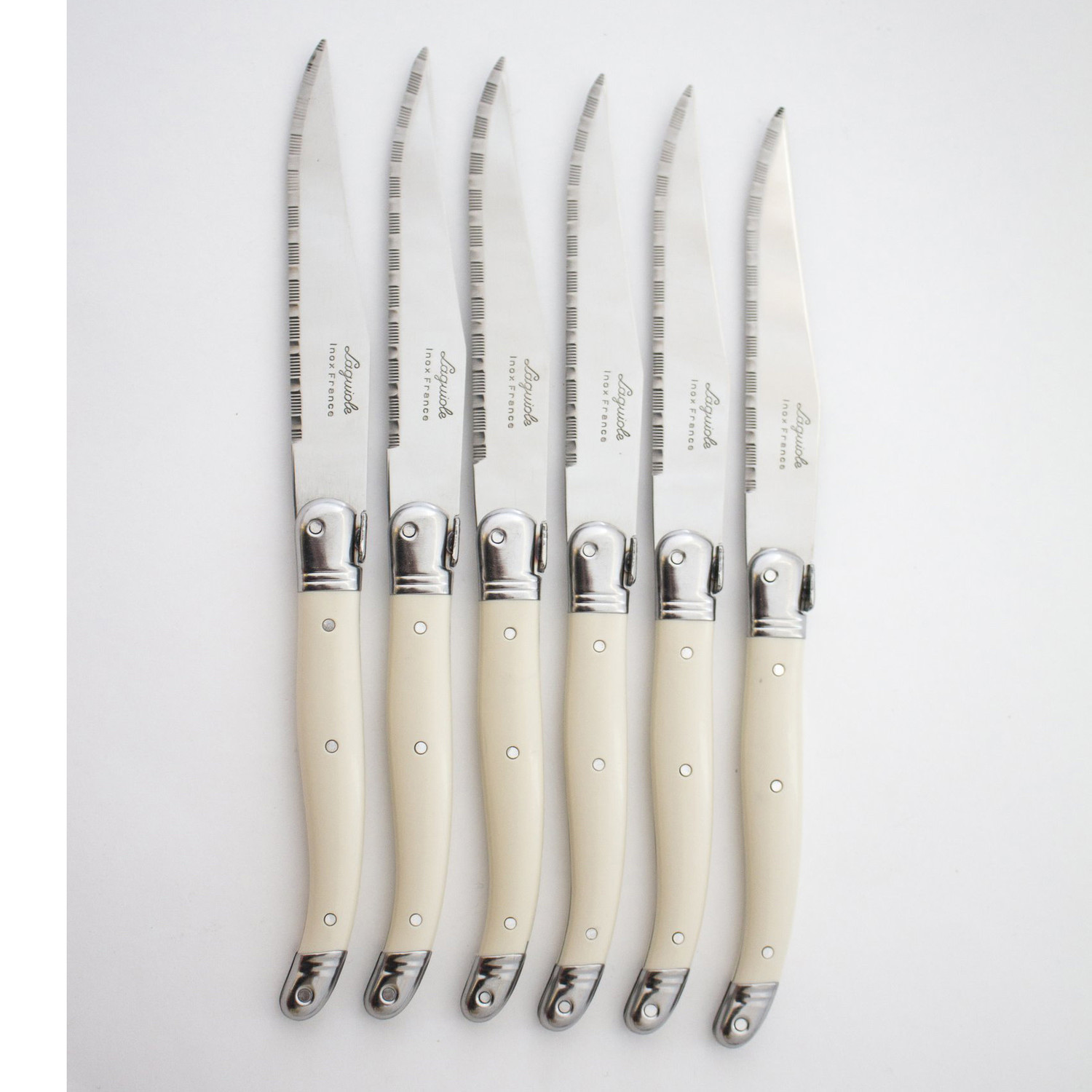 Laguiole Ivory Steak Knives, set of 6 Whisk