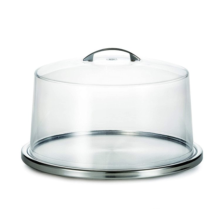 Cake Plate with Plastic Cover