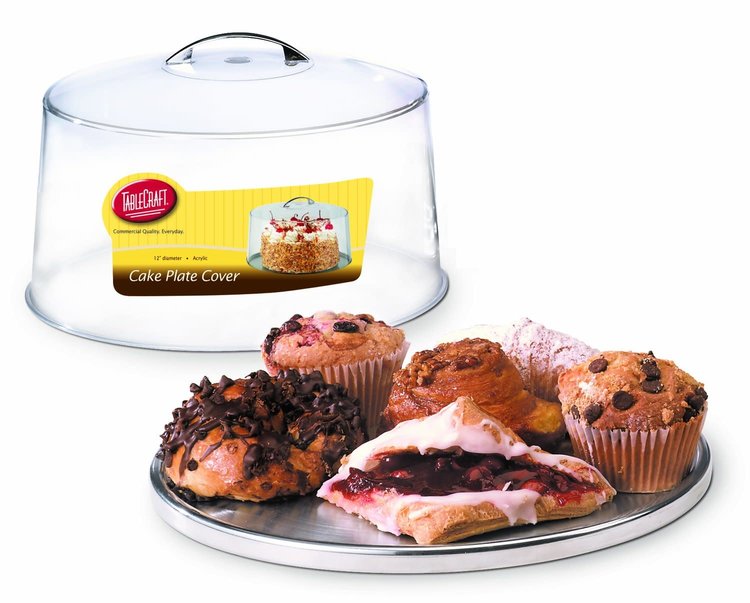 Cake Plate with Plastic Cover