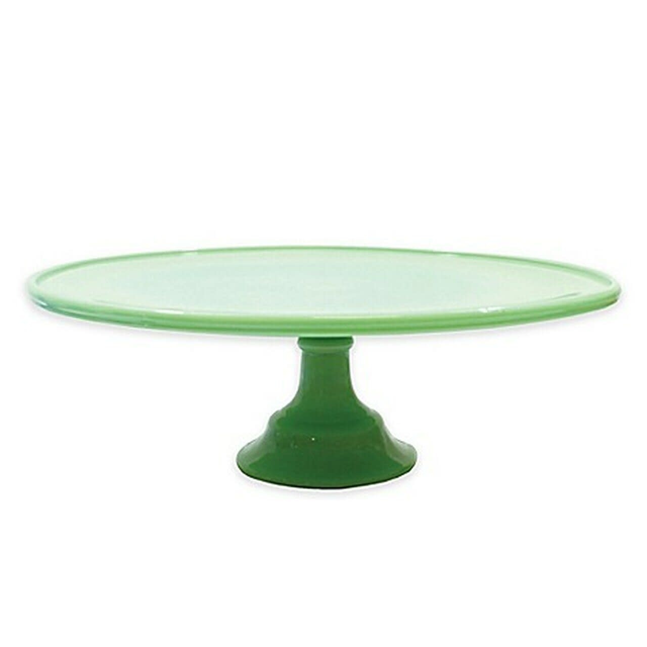 cake stand, 13" jade short