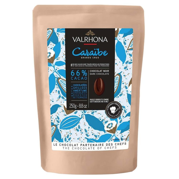 Valrhona 66% Semi-Sweet Chocolate Feves