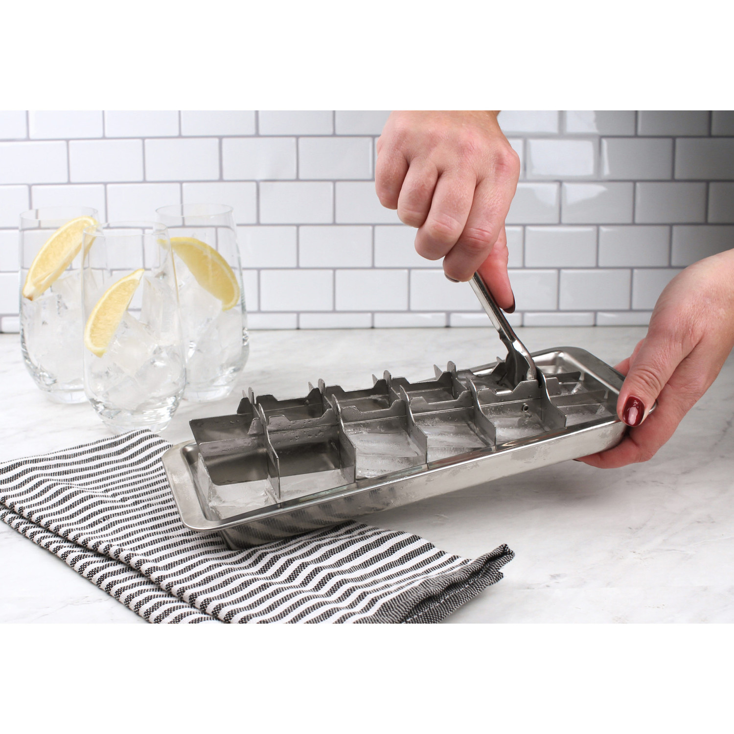 RSVP Stainless Steel Ice Cube Tray Whisk