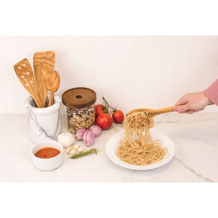 Olive Wood Spaghetti Server