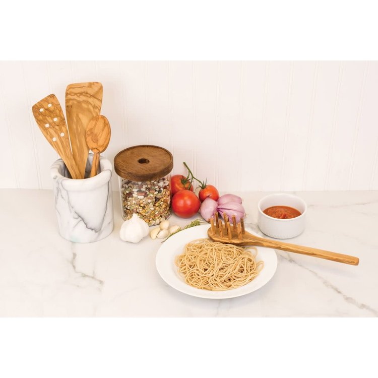 Olive Wood Spaghetti Server