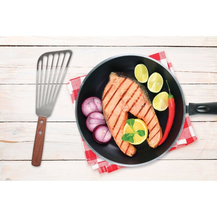 Wood Handle Fish Spatula/Turner