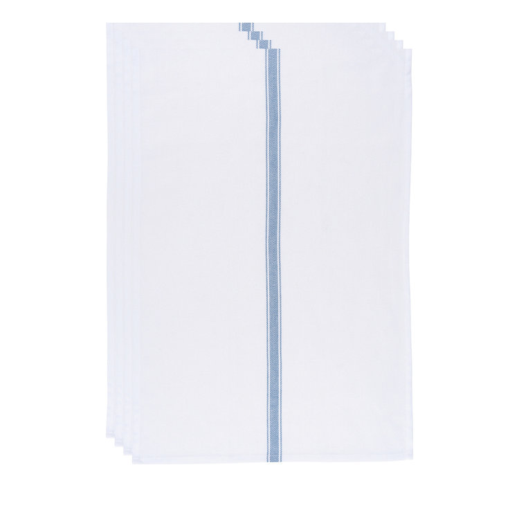 Set of 4 Delft Brooklyn Stripe Dishtowels