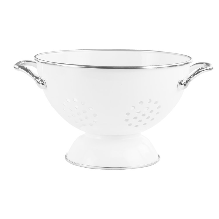1.5 quart White Colander