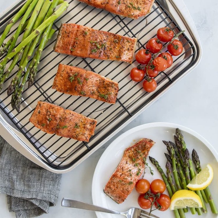 15.6x11.6" Baking Tray With Carbon Steel Rack