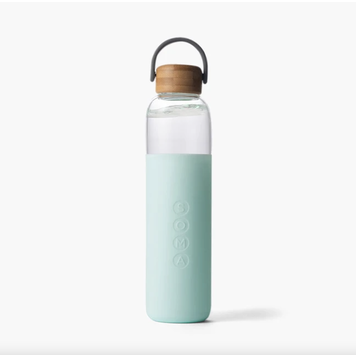 Mint Green 25oz Glass Water Bottle