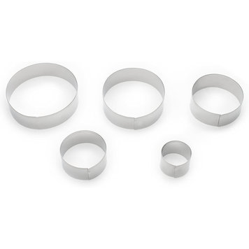 Circular Cookie Cutters, set of 5