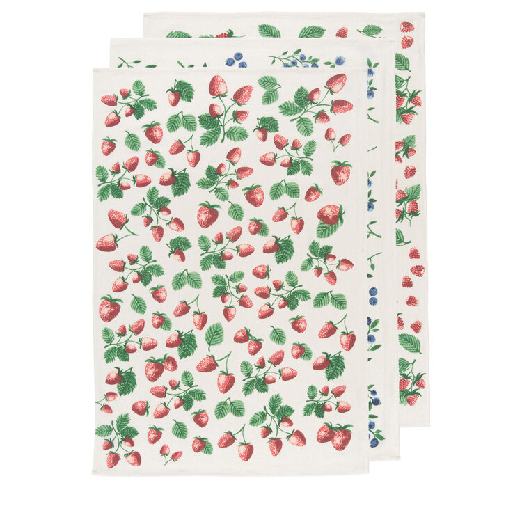Berries Flour Sack Towels, set of 3