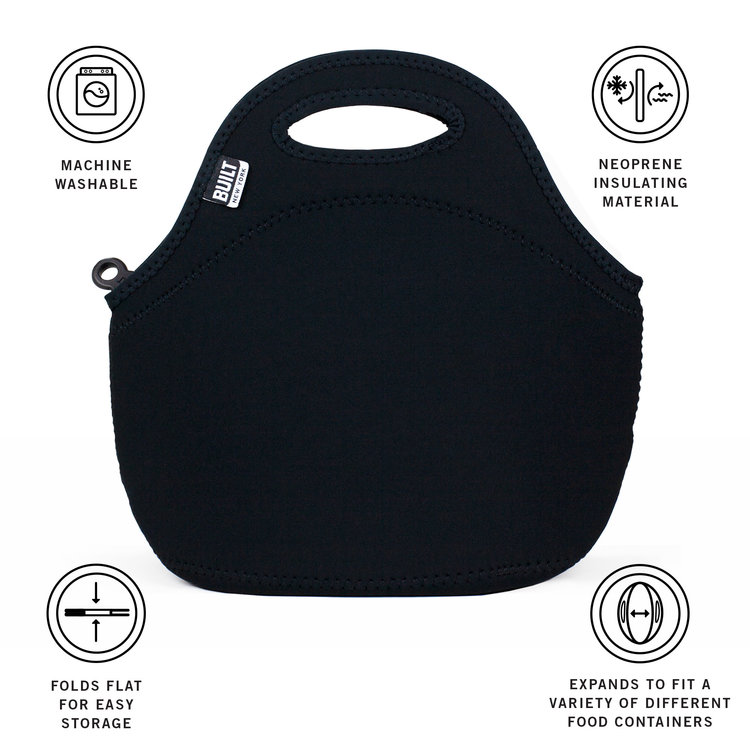 Black Built Lunch Bag