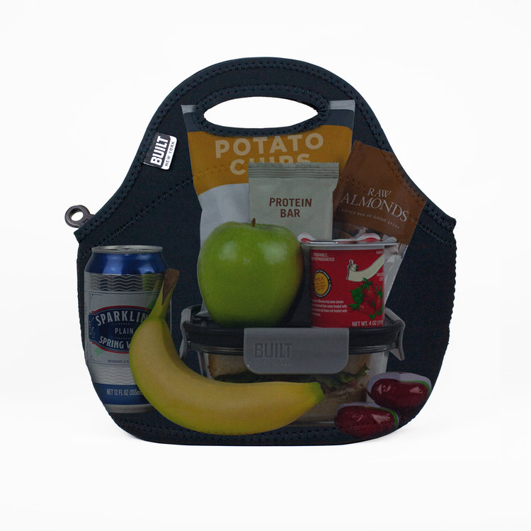 Black Built Lunch Bag
