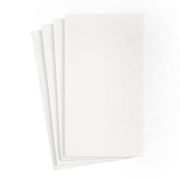 White "Linen" Paper Dinner Napkins