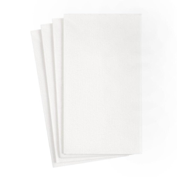 White "Linen" Paper Dinner Napkins