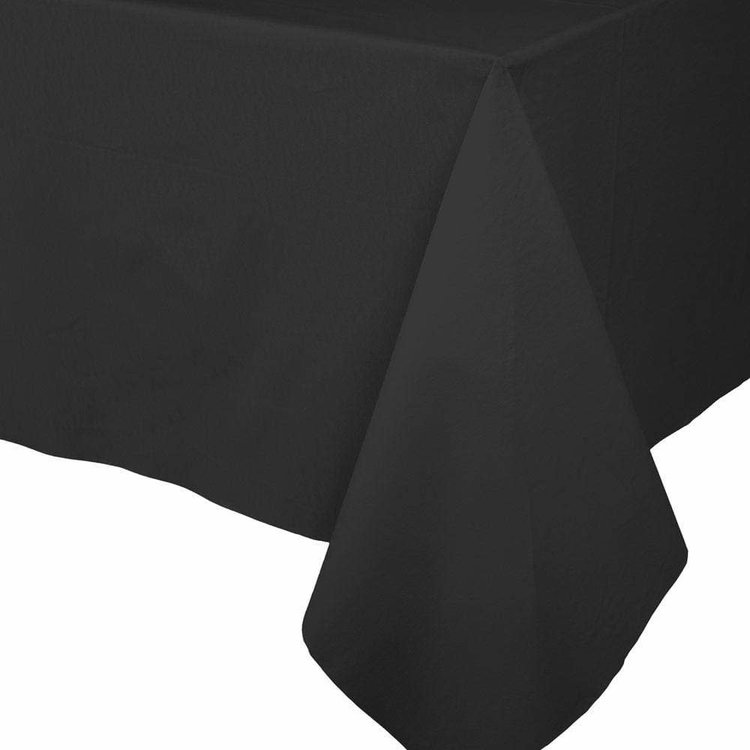 5x8' Black Paper Tablecloth