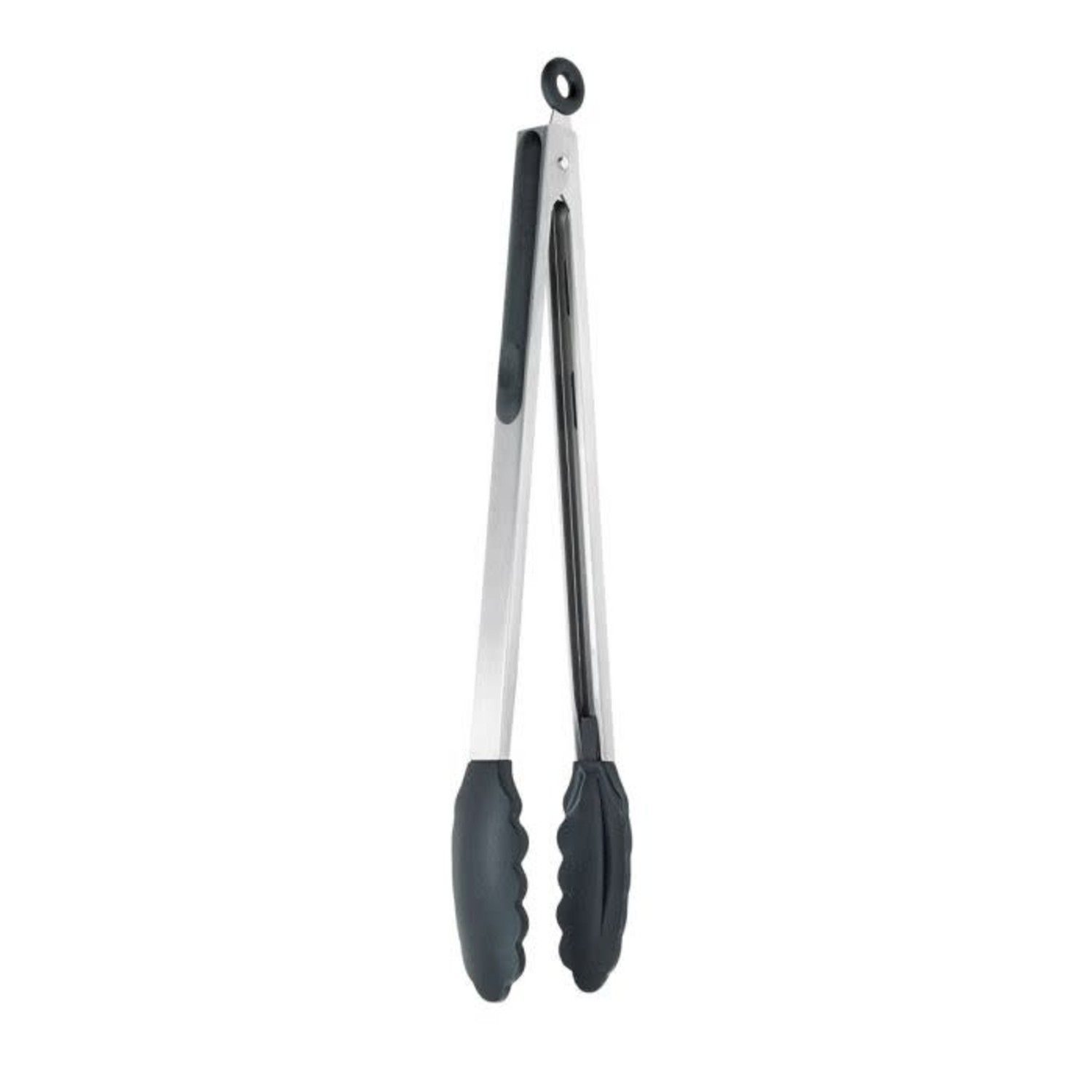 12 Black Silicone Tongs - Whisk