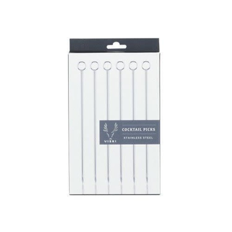 Stainless Steel Cocktail Spears, set of 6