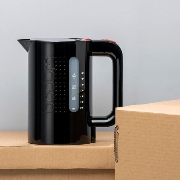 Bodum 34 oz Black Electric Kettle Whisk