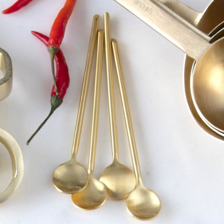 Gold Condiment Spoon