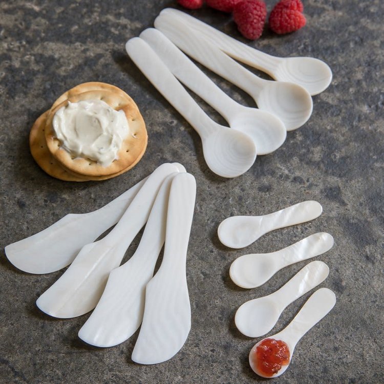 Mini White Shell Spoon