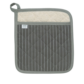 Grey Pinstripe Potholder