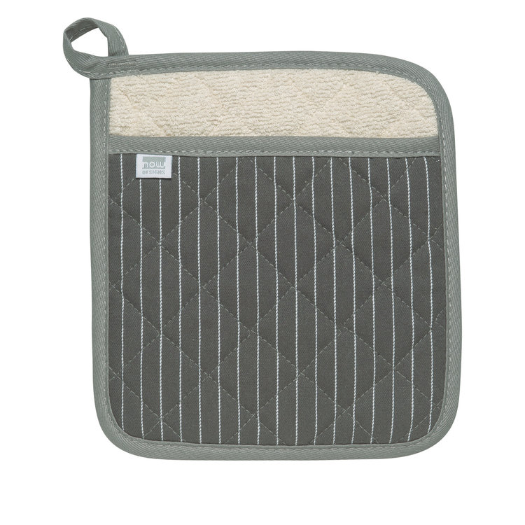 Grey Pinstripe Potholder