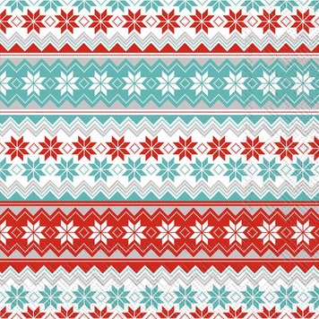 Reindeer Stripe Luncheon Napkins, set of 20