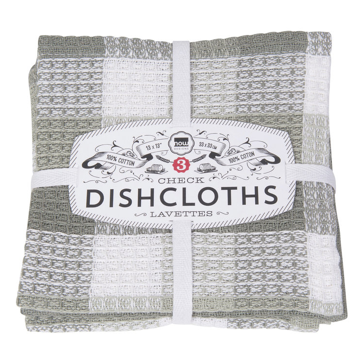 Grey Dishcloths, set of 3