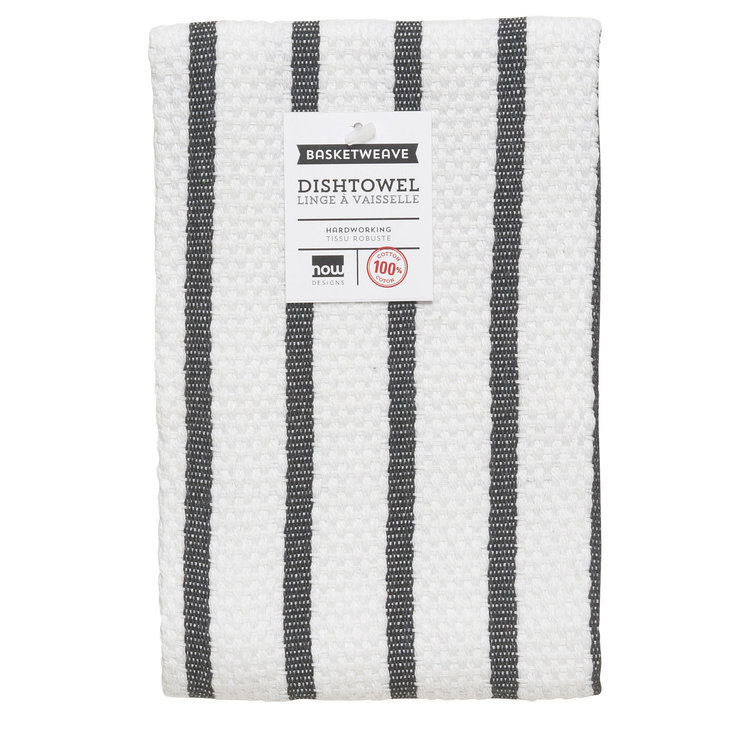 Black Basketweave Dishtowel