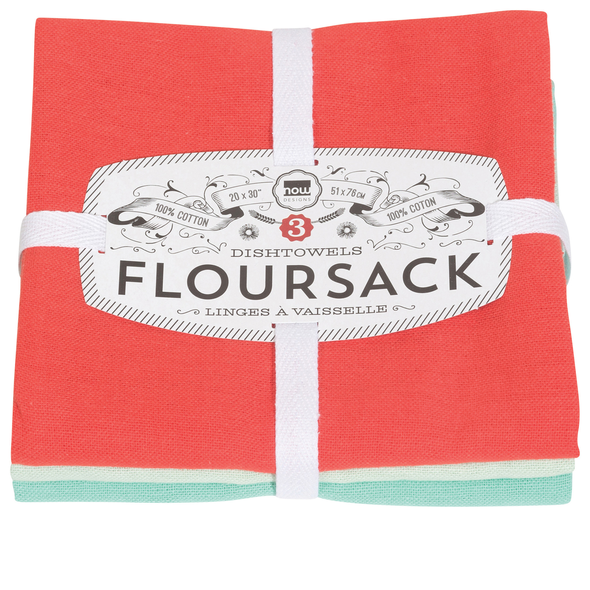 Royal Blue Floursack Dish Towels Set of 3