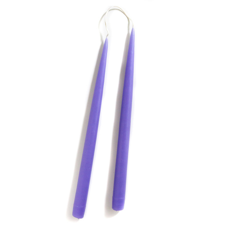 13" Lavender Candles, set of 2