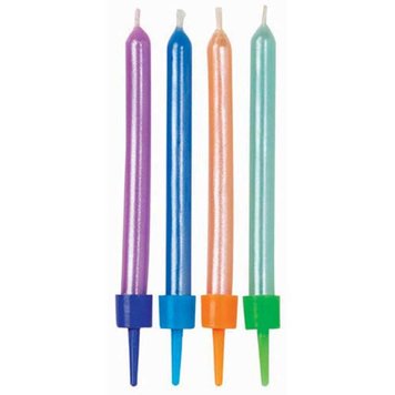 Wilton Set of 10 Pearlized Birthday Candles