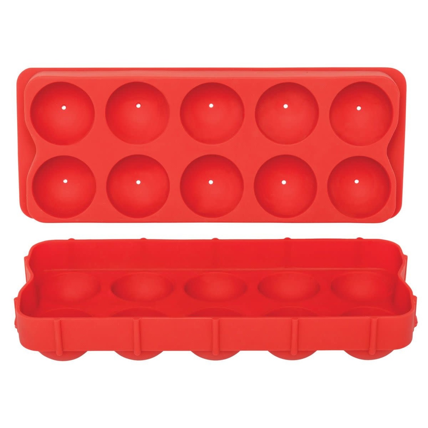  MARELUNNA (2 Pack) 8 cavity round ice cube trays. 1.8