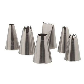 6 Piece Large Decorating Tip Set