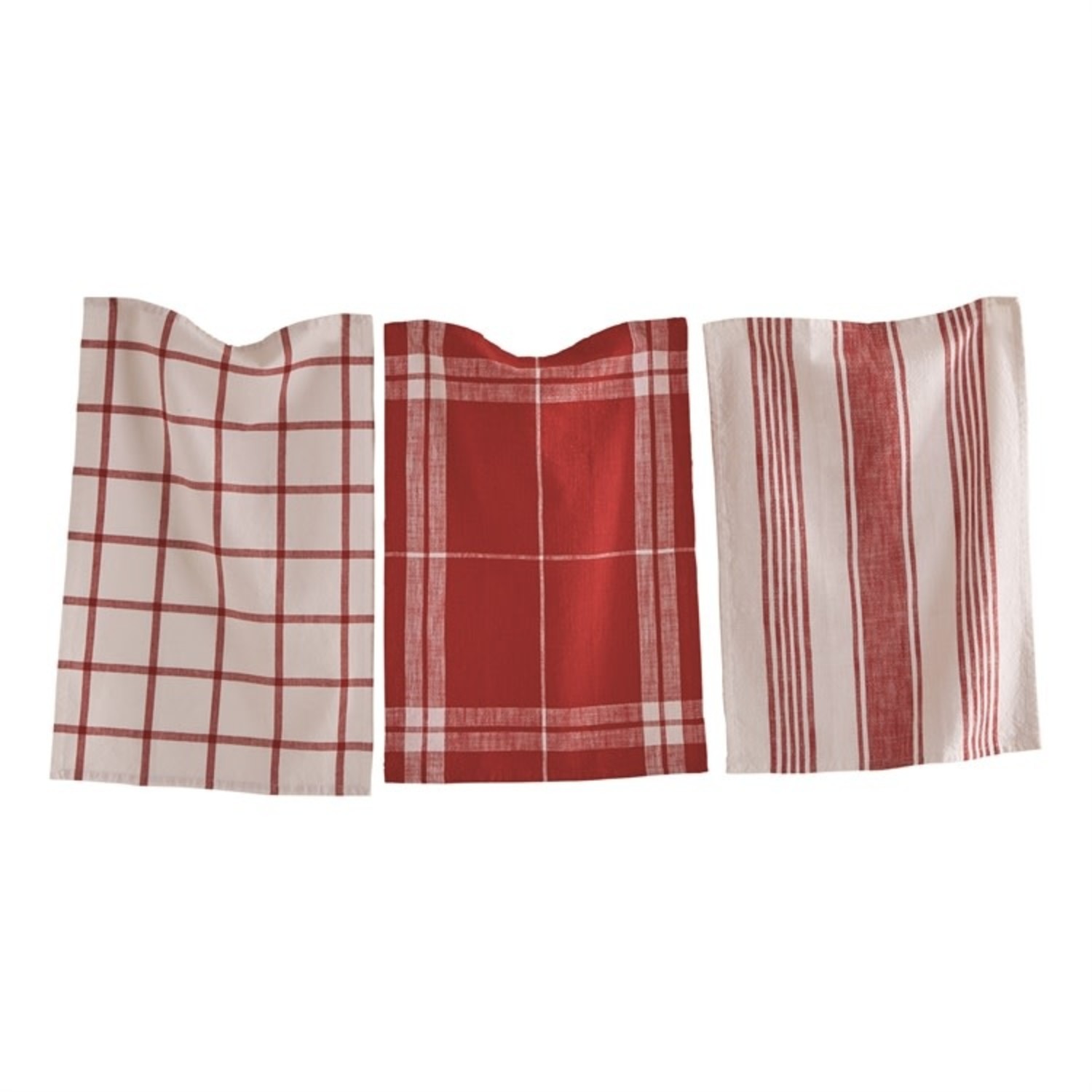 dishtowels s/3, classic red - Whisk
