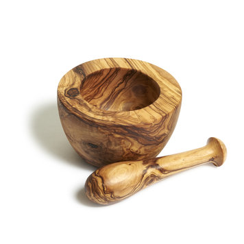 Olive Wood Mortar & Pestle