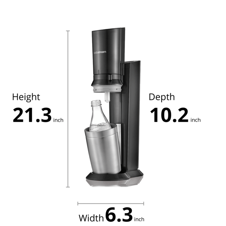 Sodastream Sodastream Black Aqua Fizz with Glass Bottle