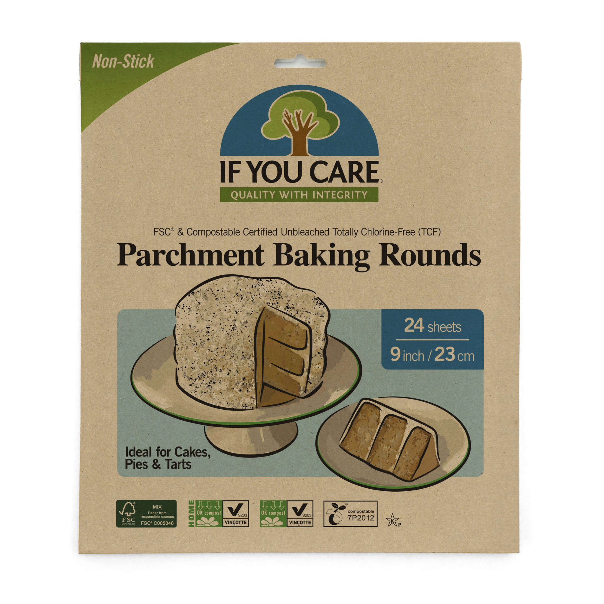 parchment rounds, 9" natural Whisk